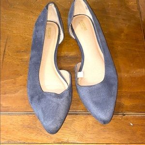Mossimo sz 8 slip on flats grayish blue